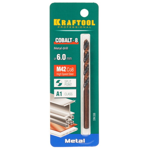 Купить Сверло спиральное KRAFTOOL 29656-6  9123280. Характеристики, отзывы и цены в Донецке