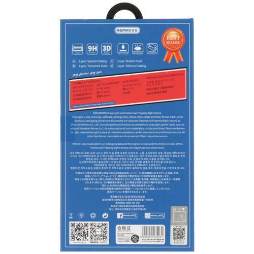 Купить Защитное стекло Remax для экрана Apple iPhone 16 Pro Max  9281106. Характеристики, отзывы и цены в Донецке