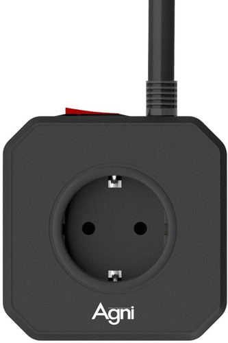 Купить Сетевой фильтр AGNI TP-VE4U5E-C черный  9289306. Характеристики, отзывы и цены в Донецке