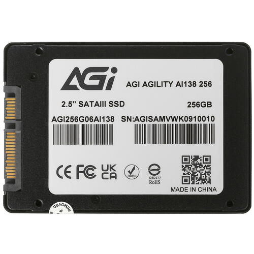 Купить 256 ГБ 2.5" SATA накопитель AGI AI138 [AGI256G06AI138]  9908332. Характеристики, отзывы и цены в Донецке