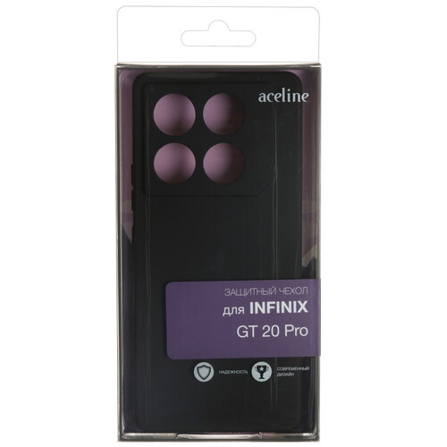 Купить Накладка  Aceline Fresh для Infinix GT 20 Pro черный  9103972. Характеристики, отзывы и цены в Донецке