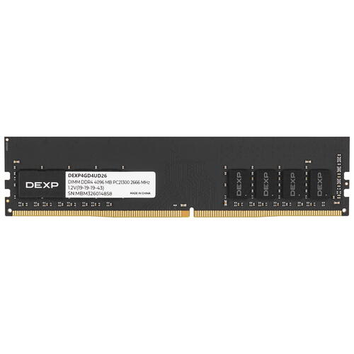 Купить Оперативная память DEXP [DEXP4GD4UD26] 4 ГБ  5422112. Характеристики, отзывы и цены в Донецке