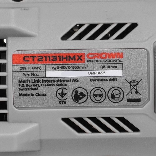 Купить Дрель-шуруповерт CROWN CT21131HMX-2 BMC  9274992. Характеристики, отзывы и цены в Донецке