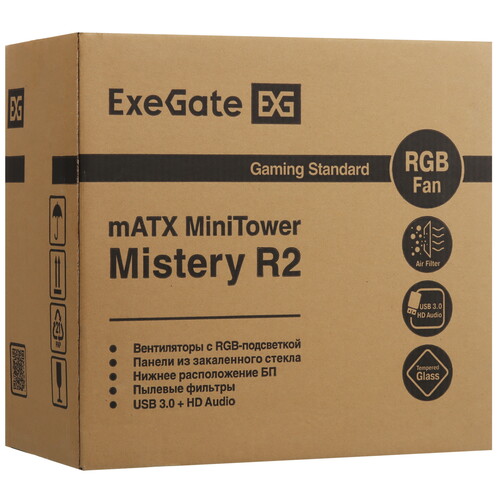 Купить Корпус ExeGate Mistery R2  9101519. Характеристики, отзывы и цены в Донецке