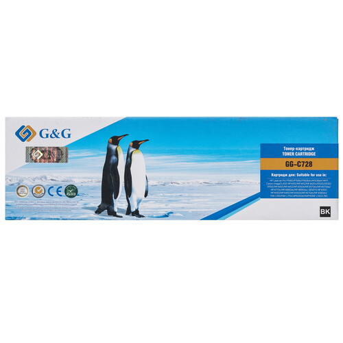 Купить Тонер-картридж лазерный G&G GG-C728 черный, с чипом  9146574. Характеристики, отзывы и цены в Донецке