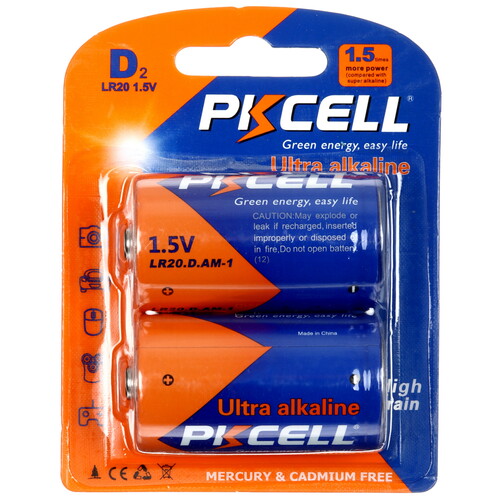 Купить Батарейка PKCELL LR20-2B D (LR20/R20/ER34615)  9196085. Характеристики, отзывы и цены в Донецке
