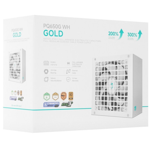Купить Блок питания DEEPCOOL GamerStorm PQ650G WH [R-PQ650G-FD0W-WGEU-V1] белый  5633965. Характеристики, отзывы и цены в Донецке