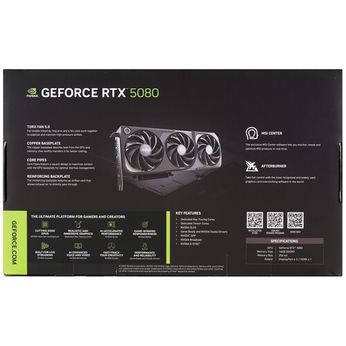 Купить Видеокарта MSI GeForce RTX 5080 SHADOW 3X OC  5617118. Характеристики, отзывы и цены в Донецке