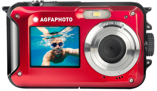 Купить Компактный фотоаппарат AgfaPhoto Realyshot WP8000 красный  5621568. Характеристики, отзывы и цены в Донецке