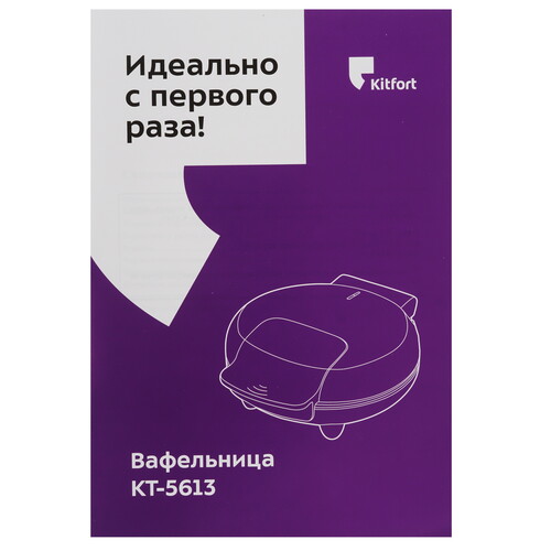 Купить Вафельница Kitfort КТ-5613 красный  9283625. Характеристики, отзывы и цены в Донецке