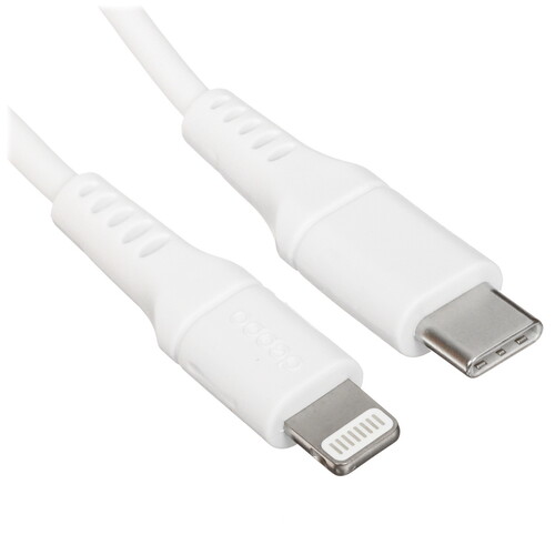 Купить Кабель круглый DEPPA Lightning 8-pin - USB Type-C белый 1.2 м  9113459. Характеристики, отзывы и цены в Донецке