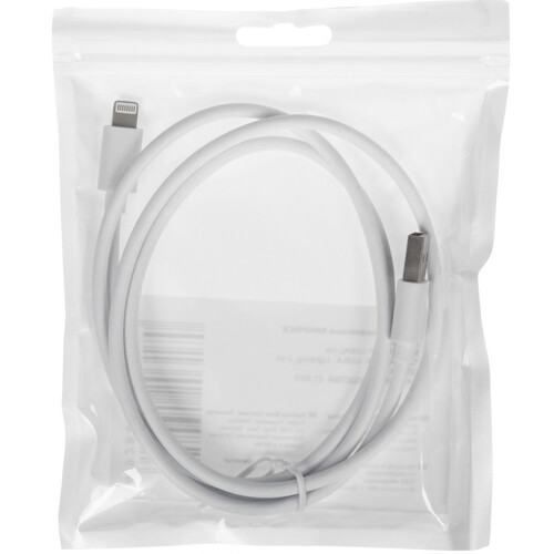 Купить Кабель круглый KingPrice Lightning 8-pin - USB 2.0 Type-A белый 1 м  5608655. Характеристики, отзывы и цены в Донецке
