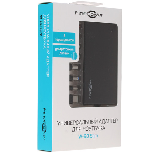 Купить Адаптер питания сетевой FinePower W-90 Slim  1352470. Характеристики, отзывы и цены в Донецке