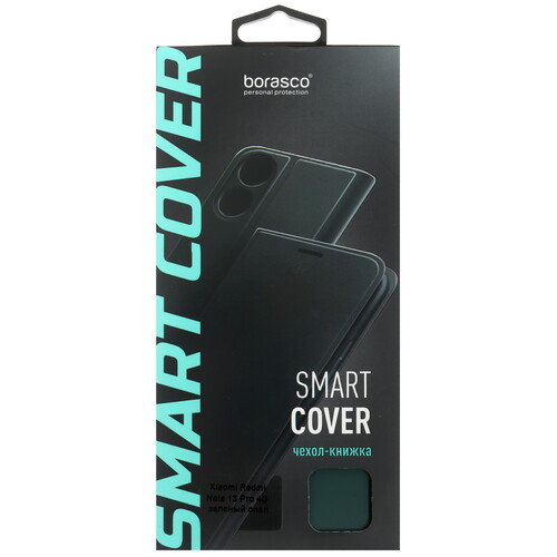 Купить Чехол-книжка  BoraSCO Smart Cover для POCO M6 Pro/ Xiaomi Redmi Note 13 Pro зеленый  5473636. Характеристики, отзывы и цены в Донецке