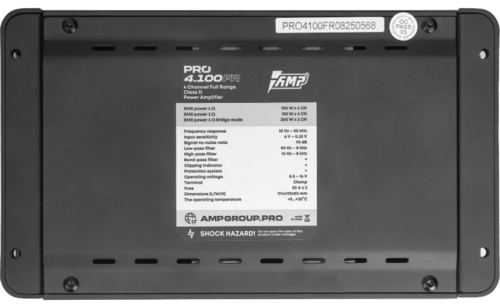 Купить Усилитель AMP PRO 4.100FR  9310746. Характеристики, отзывы и цены в Донецке