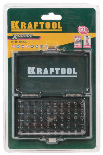 Купить Набор бит KRAFTOOL 26065-H50  1065203. Характеристики, отзывы и цены в Донецке