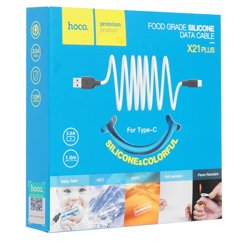 Купить Кабель круглый Hoco USB Type-C - USB 2.0 Type-A синий 1 м  9244477. Характеристики, отзывы и цены в Донецке