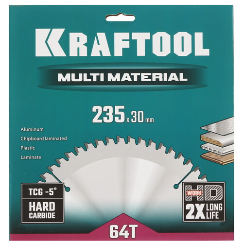 Купить Диск пильный KRAFTOOL 36953-235-30  9107981. Характеристики, отзывы и цены в Донецке