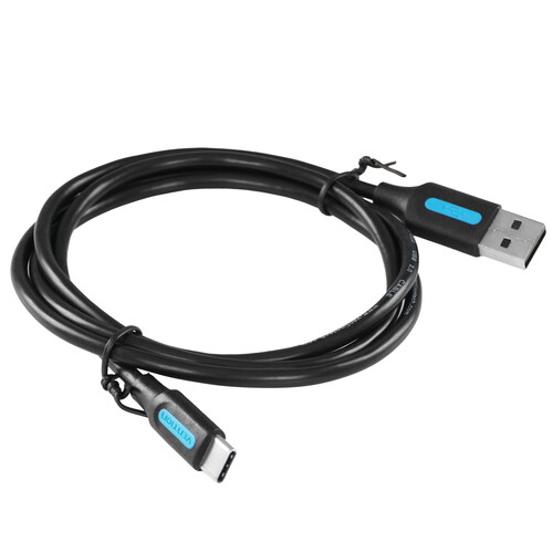 Купить Кабель круглый Vention USB Type-C - USB 2.0 Type-A черный 1 м  9160870. Характеристики, отзывы и цены в Донецке