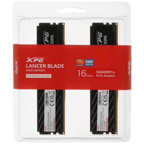 Купить Оперативная память ADATA XPG Lancer Blade [AX5U5600C4616G-DTLABBK] 32 ГБ  5429745. Характеристики, отзывы и цены в Донецке