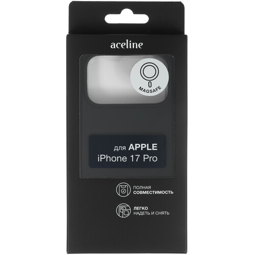 Купить Накладка  Aceline Liquid Silicone Magnet для Apple iPhone 17 Pro черный  9277706. Характеристики, отзывы и цены в Донецке