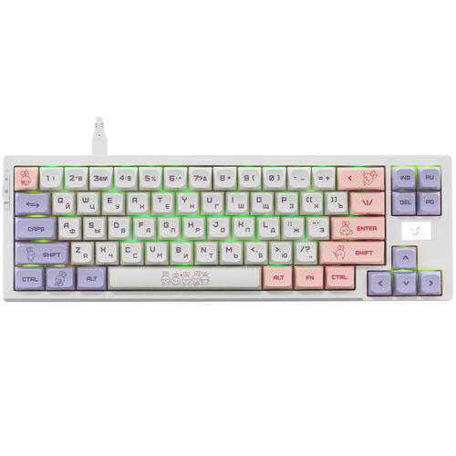 Купить Клавиатура проводная + беспроводная ARDOR GAMING Rabbit [AG-ZD-68GY-HS-W]  5401554. Характеристики, отзывы и цены в Донецке