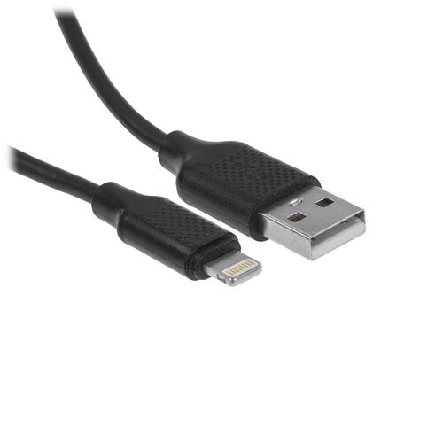 Купить Кабель круглый Cablexpert Lightning 8-pin - USB 2.0 Type-A черный 1 м  5452370. Характеристики, отзывы и цены в Донецке