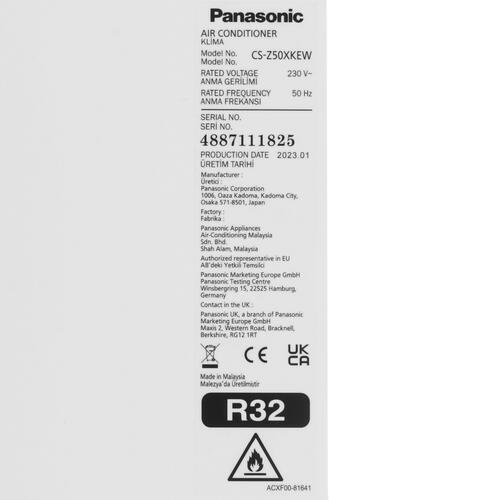 Купить Кондиционер настенный сплит-система Panasonic CS-Z50XKEW/CU-Z50XKE белый  9986622. Характеристики, отзывы и цены в Донецке