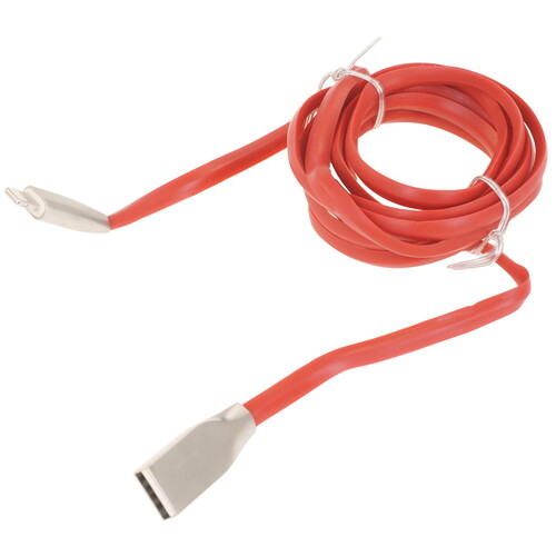 Купить Кабель плоский Cablexpert Lightning 8-pin - USB 2.0 Type-A красный 1.8 м  5314576. Характеристики, отзывы и цены в Донецке