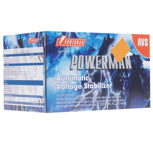 Купить Стабилизатор напряжения PowerMan AVS 500A  1163332. Характеристики, отзывы и цены в Донецке