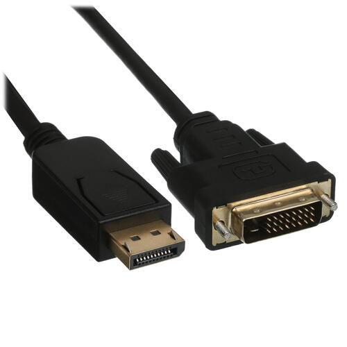 Купить Кабель однонаправленный DEXP DisplayPort - DVI-D, 1.8 м  1117066. Характеристики, отзывы и цены в Донецке