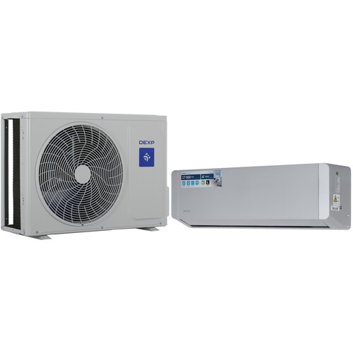 Купить Кондиционер настенный сплит-система DEXP AC-DP18INV серый  9190074. Характеристики, отзывы и цены в Донецке