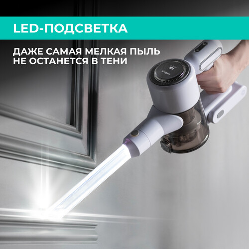 Купить Пылесос  вертикальный  Timberk T-VCH-67  белый  9115463. Характеристики, отзывы и цены в Донецке