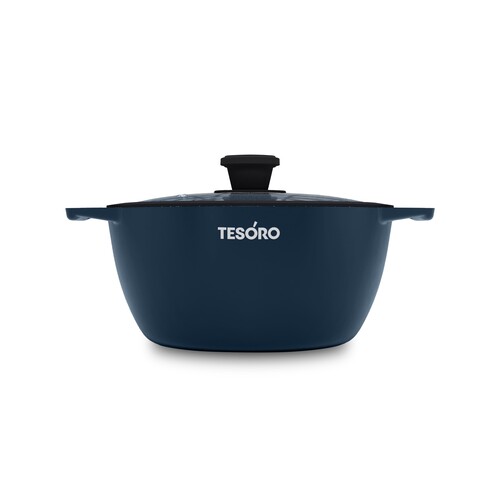 Купить Кастрюля Tesoro Florence Induction total TF6640tbi 4 л 25.1 см синий  9165235. Характеристики, отзывы и цены в Донецке