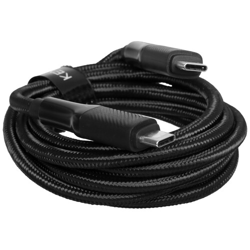 Купить Кабель круглый KEYRON USB Type-C - USB Type-C черный 1.5 м  9206854. Характеристики, отзывы и цены в Донецке