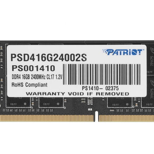 Купить Оперативная память SODIMM Patriot Signature [PSD416G24002S] 16 ГБ  1222454. Характеристики, отзывы и цены в Донецке