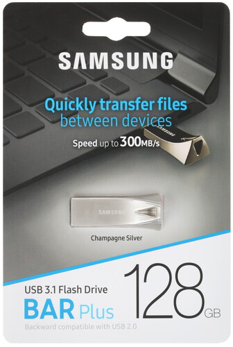 Купить Память USB Flash 128 ГБ Samsung BAR Plus  1244180. Характеристики, отзывы и цены в Донецке