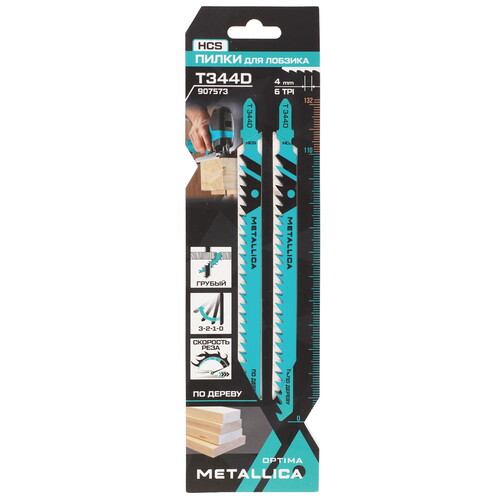 Купить Пилки для лобзика METALLICA Optima T344D  9194026. Характеристики, отзывы и цены в Донецке