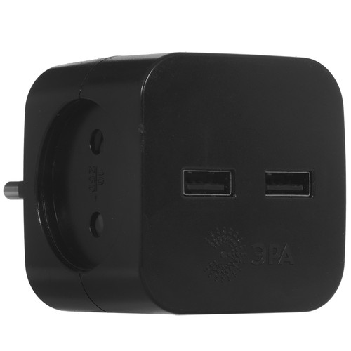 Купить Разветвитель ЭРА SP-2-USB-B черный  5400639. Характеристики, отзывы и цены в Донецке