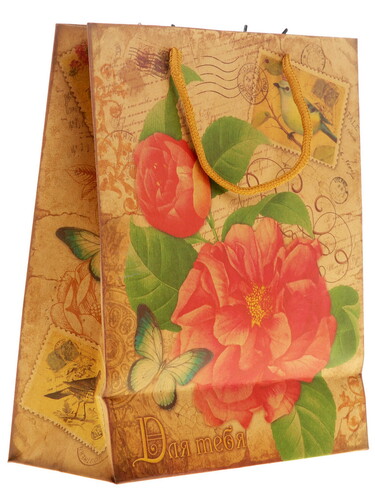 Купить Пакет подарочный Сима-Ленд Цветок  1005476. Характеристики, отзывы и цены в Донецке