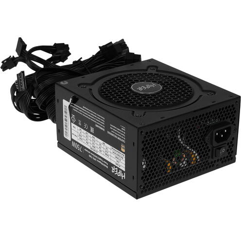 Купить Блок питания HIPER HPB-750D [HPB-750D] черный  9940677. Характеристики, отзывы и цены в Донецке