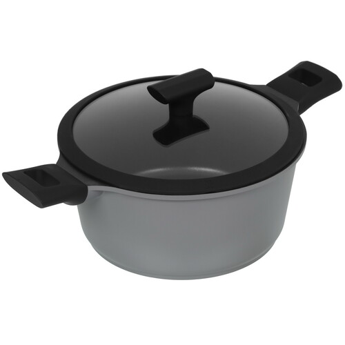 Купить Кастрюля Regent inox MODERNO 93-AL-MD-4-24 4.2 л 24 см серый  5435475. Характеристики, отзывы и цены в Донецке