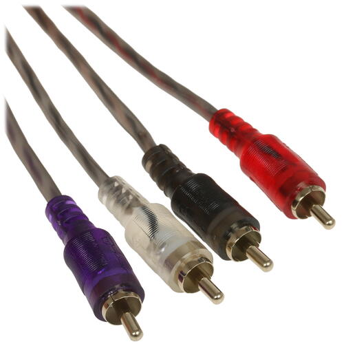 Купить Кабель   Ural RCA x4 - RCA x4 черный  5331737. Характеристики, отзывы и цены в Донецке