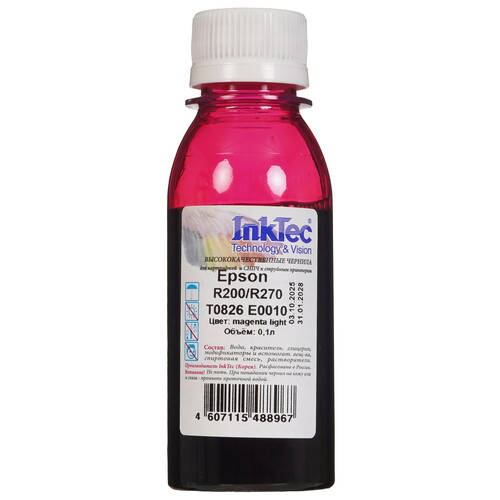 Купить Чернила  InkTec E0010 светло-пурпурный  5602075. Характеристики, отзывы и цены в Донецке