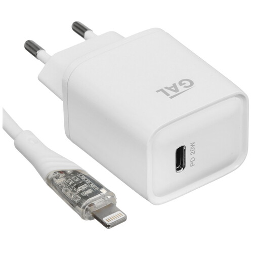Купить Сетевое зарядное устройство GAL UC-5619/CU-5377 белый  5485295. Характеристики, отзывы и цены в Донецке