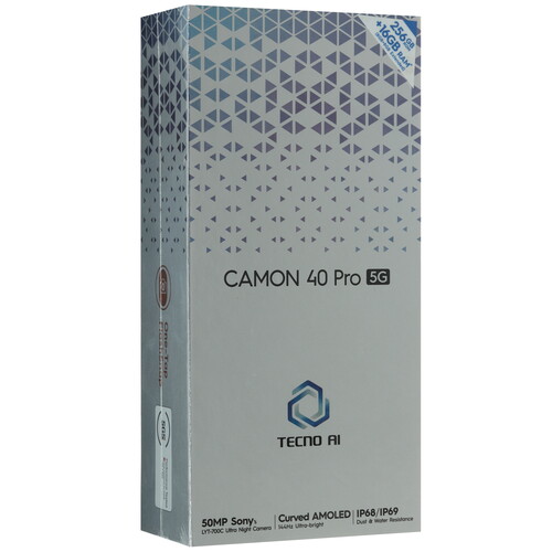 Купить 6.78" Смартфон Tecno CAMON 40 Pro 5G 256 ГБ черный  5623793. Характеристики, отзывы и цены в Донецке