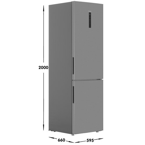 Купить Холодильник с морозильником   Haier C2F637CXRGU1 серебристый  5463933. Характеристики, отзывы и цены в Донецке