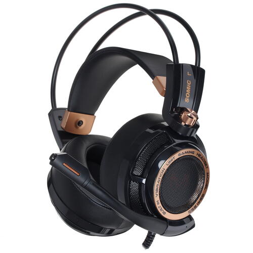 Купить Проводные наушники Somic G941 ANC золотистый  1639837. Характеристики, отзывы и цены в Донецке