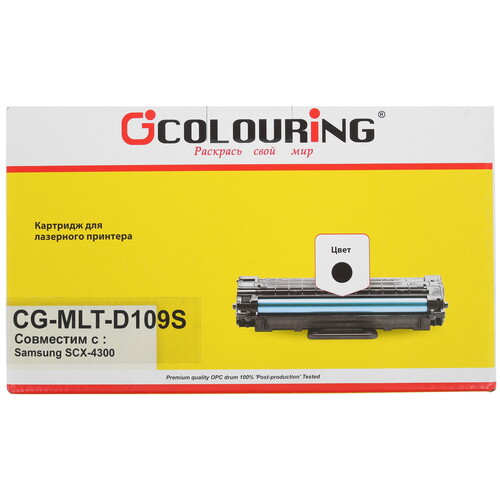 Купить Картридж лазерный Colouring CG-MLT-D109S черный, с чипом  0129841. Характеристики, отзывы и цены в Донецке