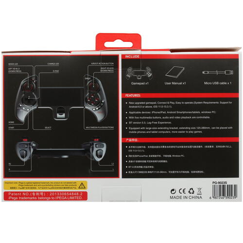 Купить Геймпад беспроводной iPEGA PG-9023S черный  4838970. Характеристики, отзывы и цены в Донецке